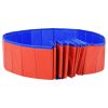 PawSplash Foldable Dog Pool 118 Inch - Red PVC