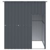 Anthracite Steel Dog House with Roof 65 x 60 Inch