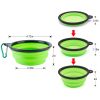 Collapsible TPR Pet Travel Bowls - BPA-Free 4-Pack