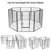40 Inch 8-Panel Foldable Metal Dog Playpen & Pet Fence