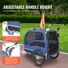 VEVOR Dog Bike Trailer & Stroller 2-in-1, Up to 100 lb