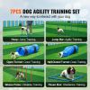 VEVOR 7-Piece Dog Agility Training Set with Tunnels