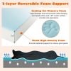 Orthopedic Memory Foam Dog Bed with Cooling Gel & Headrest