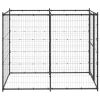 Steel Outdoor Dog Kennel with Mesh Walls for Large Breeds