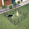 16-Panel Outdoor Dog Playpen 40 Inch with Doors