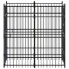 Powder-Coated Steel Dog Kennel 19.8 Sq Ft Enclosure