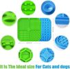 Dog Lick Mat with Raised Treat Cups & Suction Base