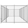 Silver Steel Dog Kennel 299 x 150 Inch for Large Breeds