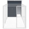 Anthracite Steel Dog House with 120 Inch Run