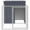 Anthracite Steel Dog House & Run 43 x 79 Inch