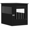 Black Dog Crate End Table with Storage - 25 x 31 Inch