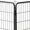 Foldable 16-Panel Steel Dog Playpen - 31.5 Inch Black