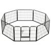 8-Panel Steel Dog Playpen 31.5 x 23.6 Inch for Small Dogs
