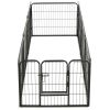 8-Panel Steel Dog Playpen 31.5 x 23.6 Inch for Small Dogs