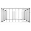 Silver Steel Dog Kennel 78.7 x 78.7 x 39.4 Inch