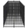 Powder-Coated Steel Dog Kennel 200 Sq Ft - Large Pen