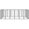 20-Panel Portable Dog Playpen 20 x 40 Inch, Black