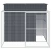 Large Galvanized Steel Dog House & Run - 84 x 99 Inch