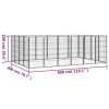 20-Panel Portable Dog Playpen 20 x 40 Inch, Black