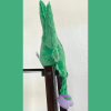 Cannabis Leaf Plush Dog Chew Toy with Squeaker, Green