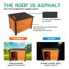 Heated Wooden Dog Kennel - Weatherproof Indoor/Outdoor