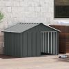 Galvanized Steel Dog House 45.9 x 40.6 x 32 Inch