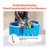 VEVOR Elevated Foldable Dog Bathtub with Drainage