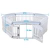 Gupamiga 6-Panel Plastic Puppy Playpen with Door