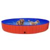 PawSplash Foldable Dog Pool 118 Inch - Red PVC