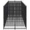 Powder-Coated Steel Dog Kennel 180 Sq Ft Outdoor Pen
