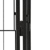 16-Panel Black Steel Dog Playpen - 19.7 x 39.4 Panels