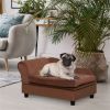 Rattan Pet Sofa Dog Bed with Hidden Storage
