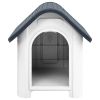Gray Polypropylene Dog House 23 x 29 x 26 Inch