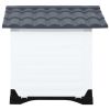Small Elevated Polypropylene Dog House - Gray & White