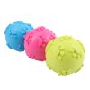 TPR Squeaky Rubber Dog Ball 3-Pack - Paw Print, 6 cm