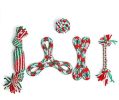 Cotton Rope Chew & Tug Toy with Squeaker for Large Dogs