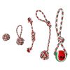 Petjoy 5-Piece Christmas Rope Chew Toy Set
