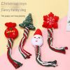 Christmas Cartoon Knot Chew Toy 3-Piece Set for Dogs