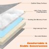 Orthopedic Memory Foam Dog Bed with Cooling Gel & Headrest