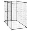 Steel Outdoor Dog Kennel with Mesh Walls for Large Breeds