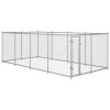 Silver Steel Dog Kennel 299 x 150 Inch for Large Breeds