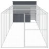 Steel Dog House with Extended Run - 84 x 341 Inch