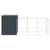 Anthracite Steel Dog House with 120 Inch Run