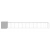 Light Gray Steel Dog House & Mesh Run for Large Dogs