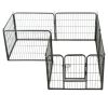 8-Panel Steel Dog Playpen 31.5 x 23.6 Inch for Small Dogs
