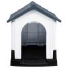 Gray Polypropylene Dog House 22 x 27 x 26 Inch