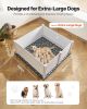 VEVOR PVC Whelping Box 60 x 60 Inch with Adjustable Door