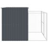 Large Galvanized Steel Dog House & Run - 84 x 99 Inch