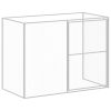 Large Galvanized Steel Dog House & Run - 84 x 99 Inch