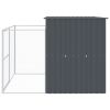 Large Galvanized Steel Dog House & Run - 84 x 99 Inch